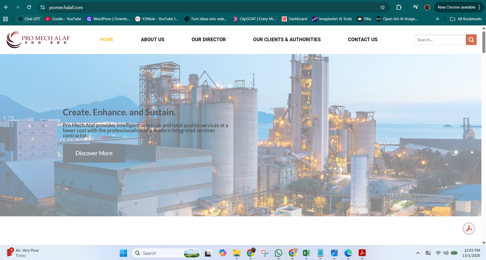 Promech Alaf Corporate Website