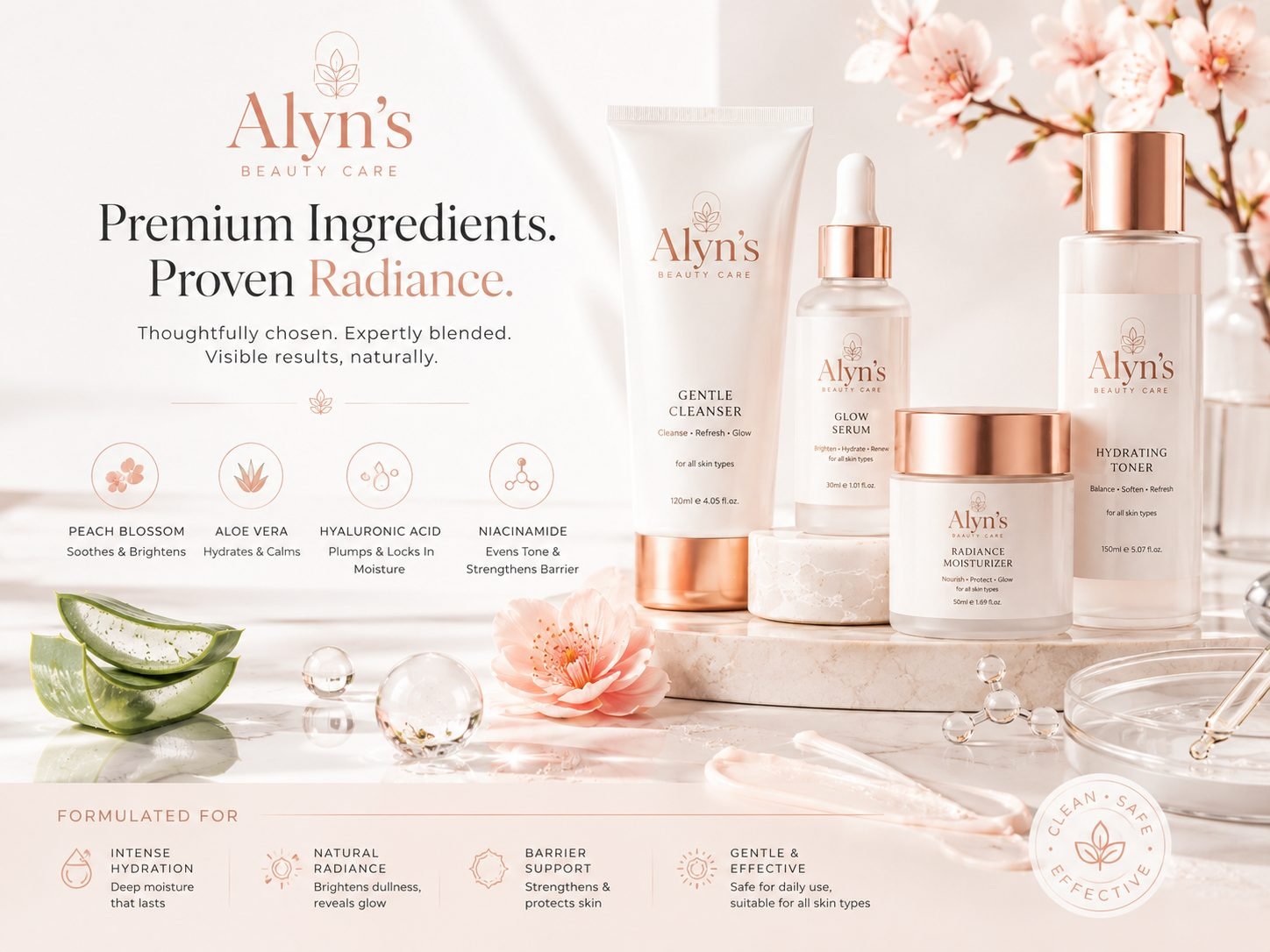 Alyn's Beauty Care premium ingredients